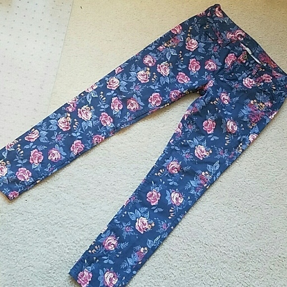 Arizona sz 3 floral ankle pants - Picture 5 of 7